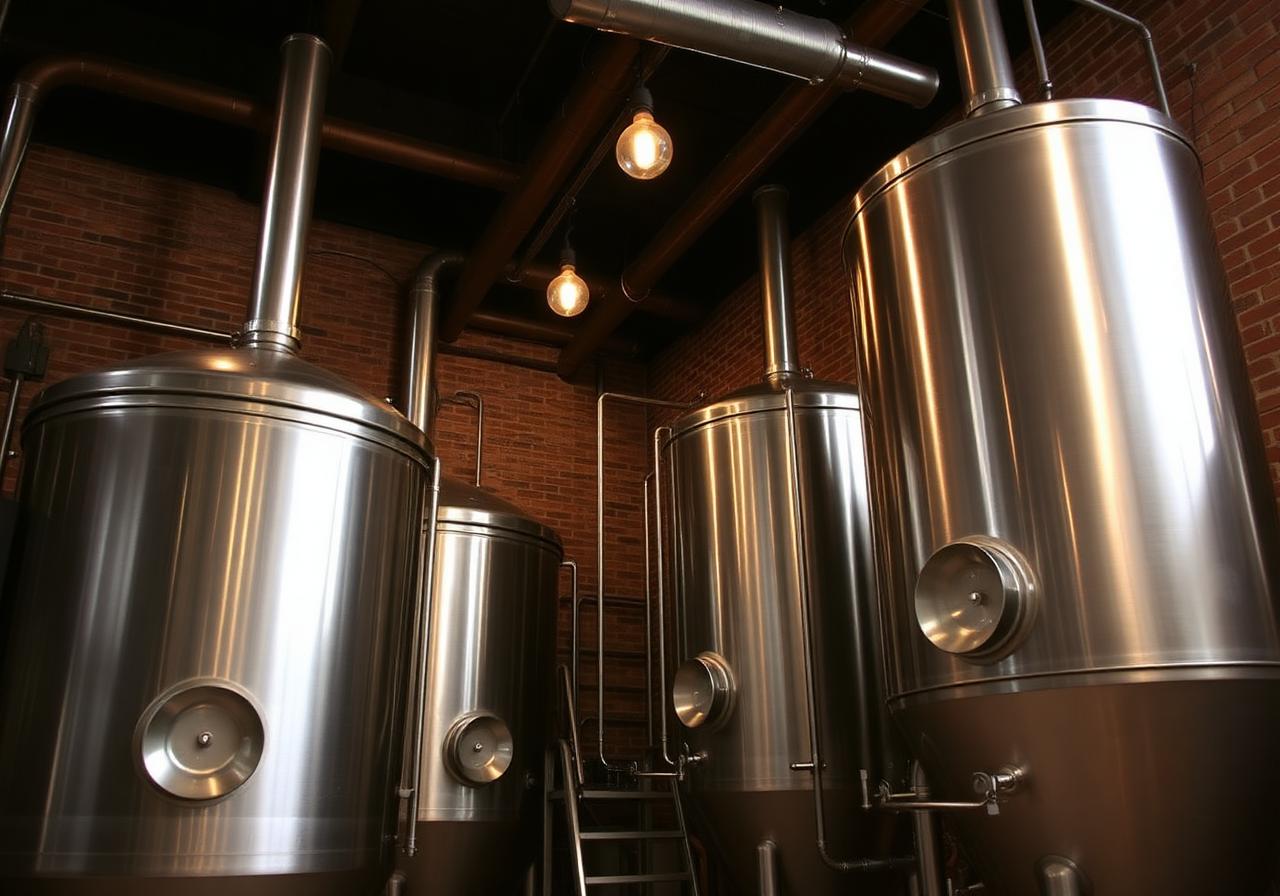 Inside the Hopwood brewhouse